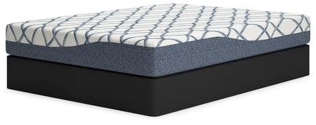 10 Inch Chime Elite 2.0 White/Blue California King Mattress from Ashley Furniture - Luna Furniture