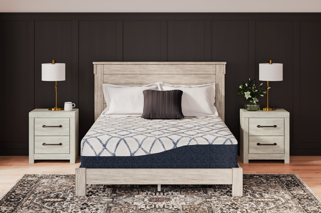 12 Inch Chime Elite 2.0 White/Blue Twin Mattress from Ashley - Luna Furniture