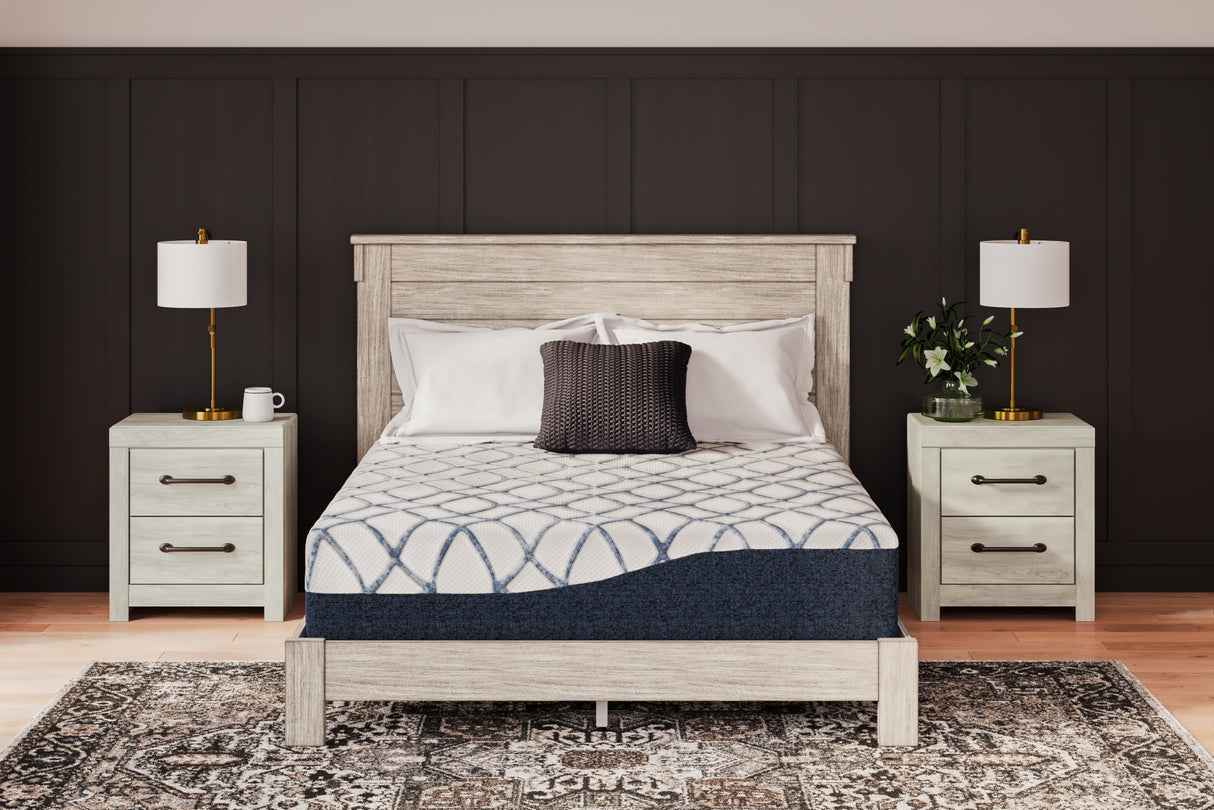 12 Inch Chime Elite 2.0 White/Blue California King Mattress from Ashley Furniture - Luna Furniture