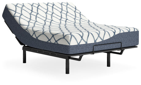 12 Inch Chime Elite 2.0 White/Blue Twin Mattress from Ashley Furniture - Luna Furniture