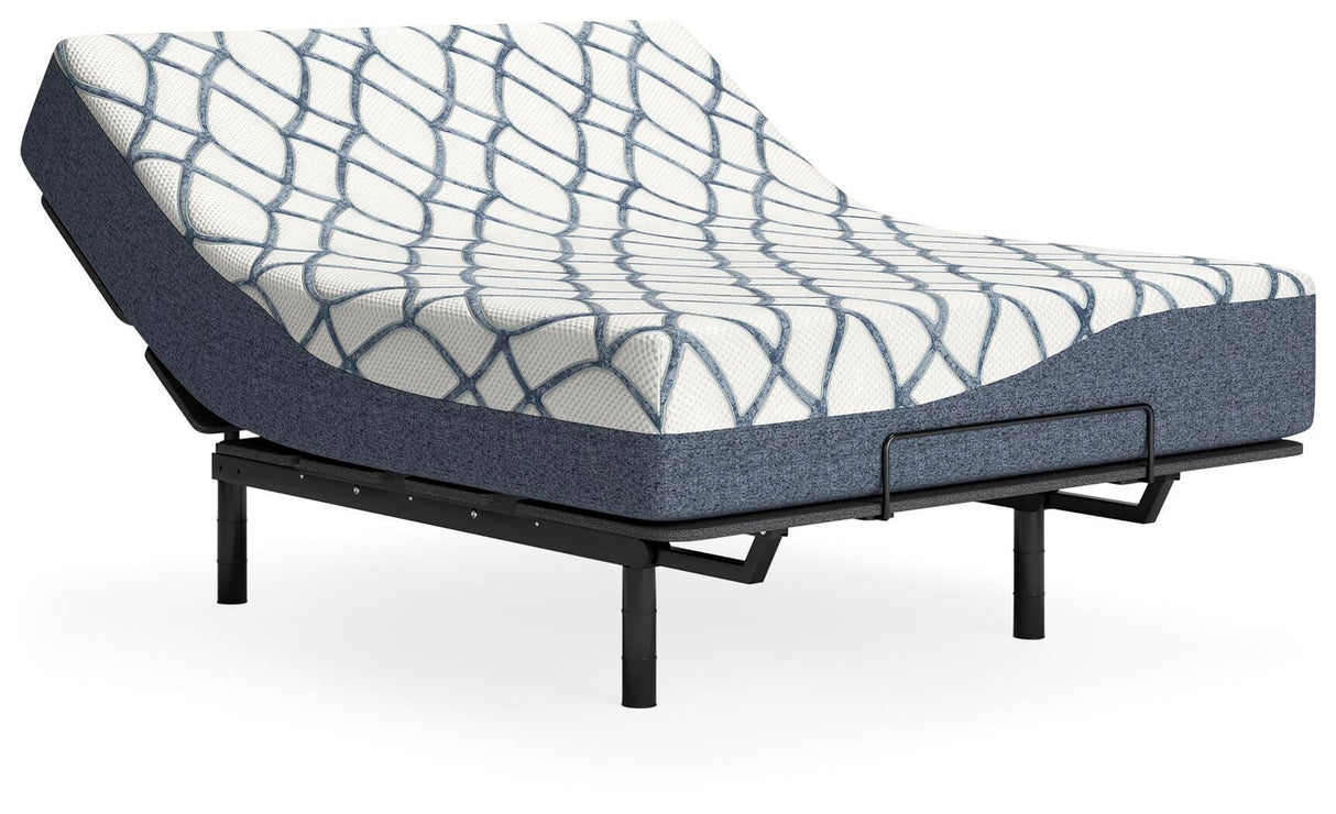 12 Inch Chime Elite 2.0 White/Blue California King Mattress from Ashley Furniture - Luna Furniture