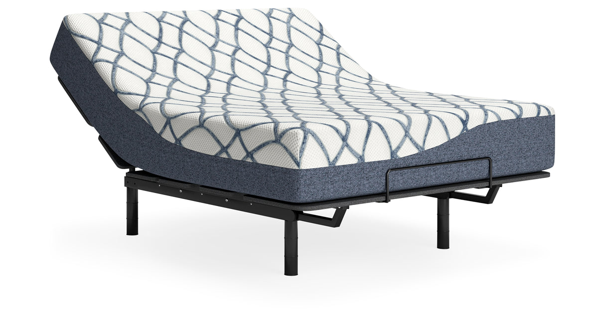 12 Inch Chime Elite 2.0 White/Blue California King Mattress from Ashley Furniture - Luna Furniture
