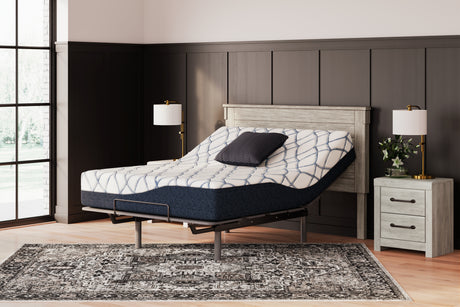 12 Inch Chime Elite 2.0 White/Blue Twin Mattress from Ashley Furniture - Luna Furniture