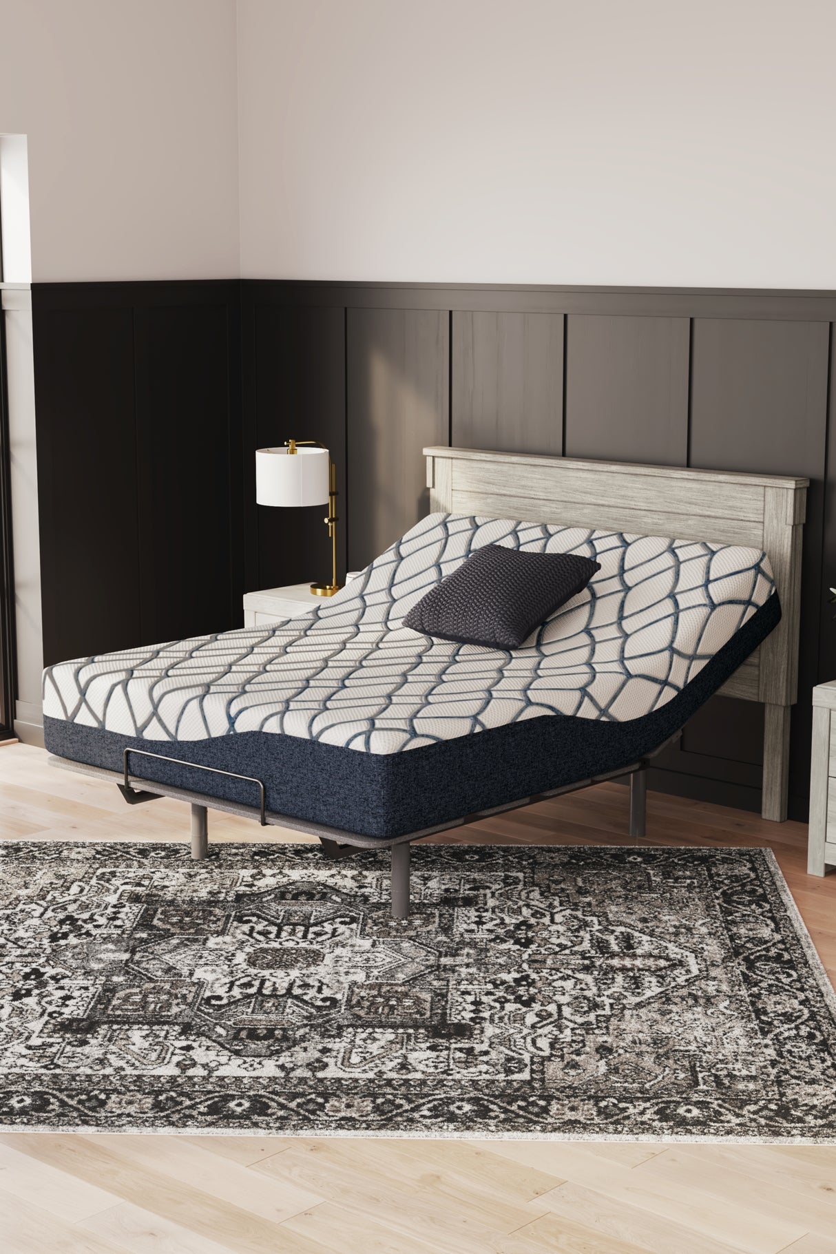 12 Inch Chime Elite 2.0 White/Blue California King Mattress from Ashley Furniture - Luna Furniture