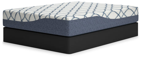 12 Inch Chime Elite 2.0 White/Blue California King Mattress from Ashley Furniture - Luna Furniture