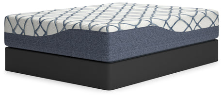 14 Inch Chime Elite 2.0 White/Blue California King Mattress from Ashley Furniture - Luna Furniture