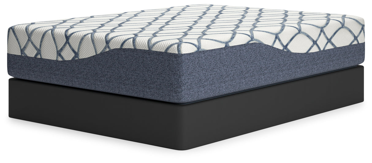 14 Inch Chime Elite 2.0 White/Blue King Mattress from Ashley - Luna Furniture