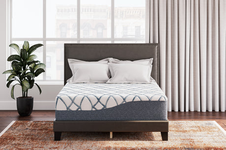 14 Inch Chime Elite 2.0 White/Blue California King Mattress from Ashley Furniture - Luna Furniture
