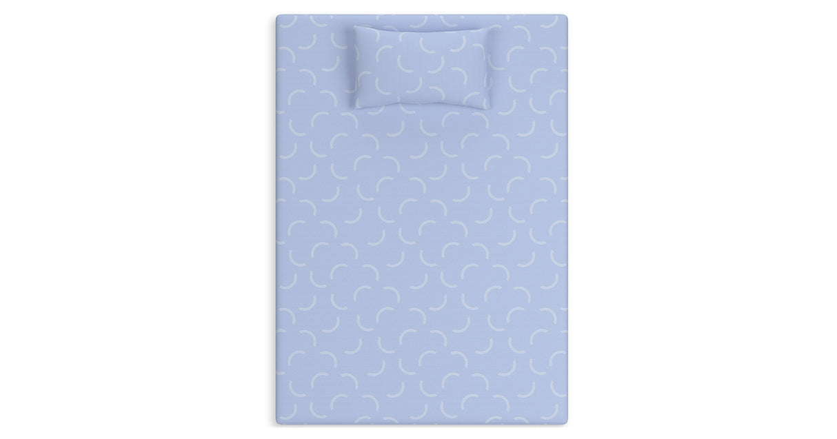 iKidz Ocean Blue Twin Mattress and Pillow from Ashley Furniture - Luna Furniture