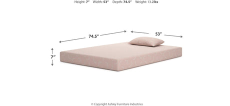 iKidz Coral Coral Full Mattress and Pillow from Ashley Furniture - Luna Furniture