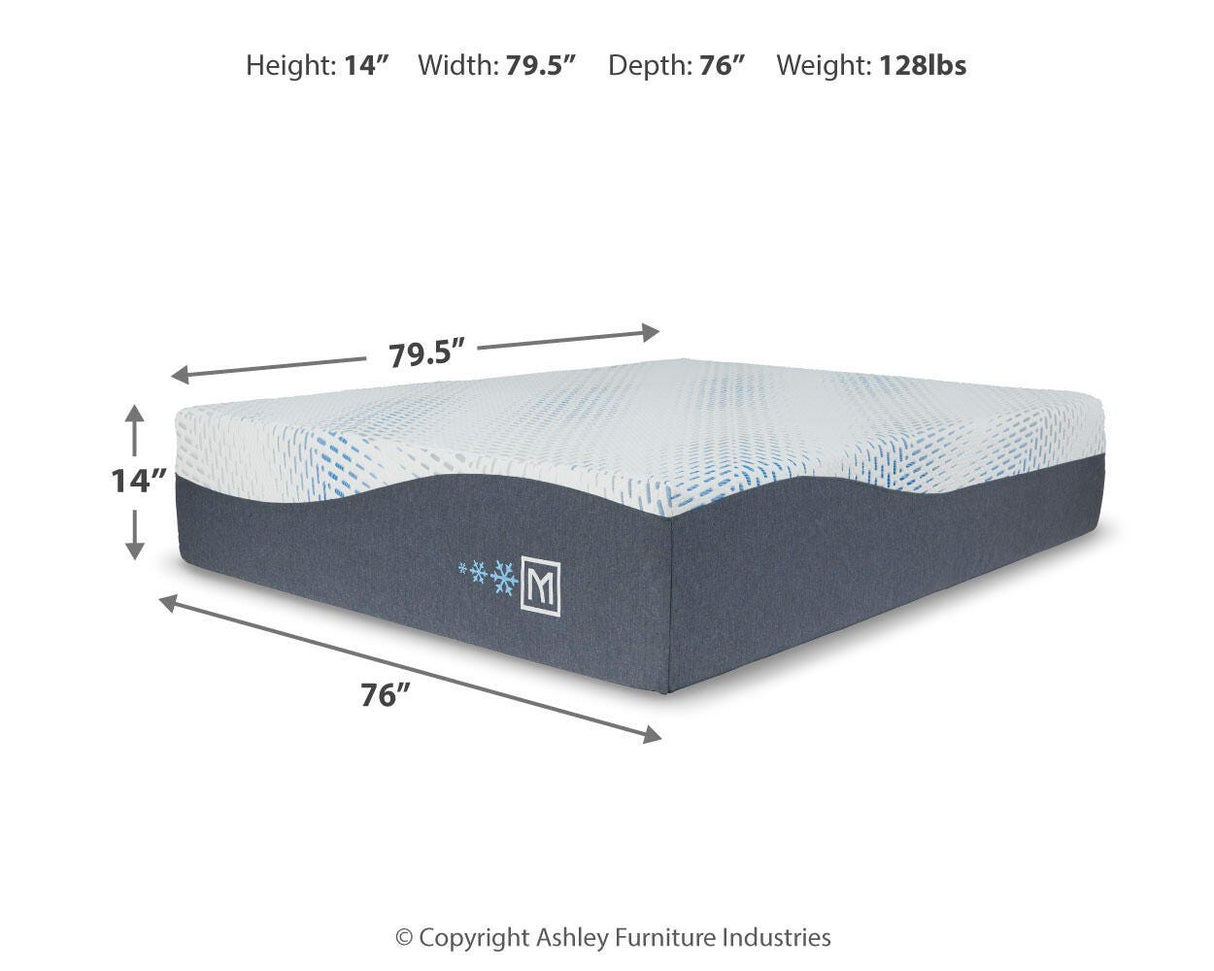 Millennium Luxury Gel Memory Foam White King Mattress from Ashley - Luna Furniture