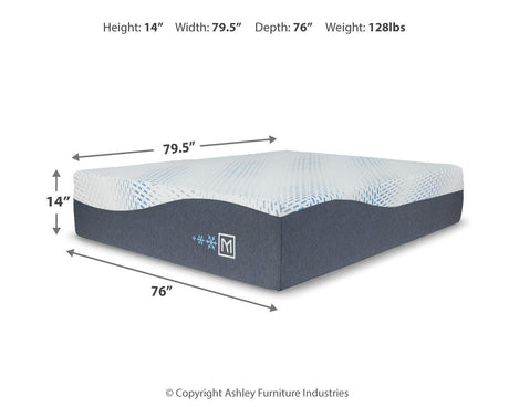 Millennium Luxury Gel Memory Foam White King Mattress from Ashley - Luna Furniture