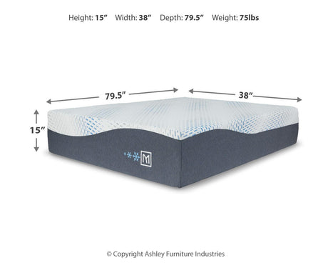 Millennium Luxury Plush Gel Latex Hybrid White Twin XL Mattress from Ashley - Luna Furniture