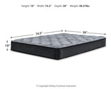Comfort Plus Gray Queen Mattress from Ashley - Luna Furniture