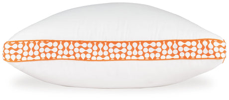 Zephyr 2.0 White/Orange 3-in-1 Pillow from Ashley - Luna Furniture