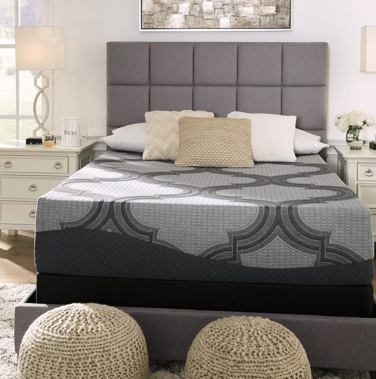 1100 Series Gray Twin XL Mattress from Ashley - Luna Furniture