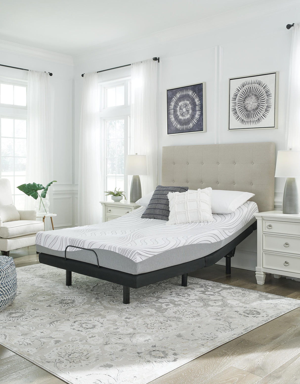 8 Inch Memory Foam White California King Mattress from Ashley - Luna Furniture