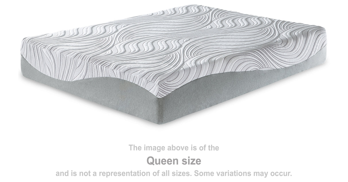 12 Inch Memory Foam White Twin Mattress from Ashley - Luna Furniture