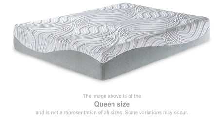 12 Inch Memory Foam White Twin Mattress from Ashley Furniture - Luna Furniture