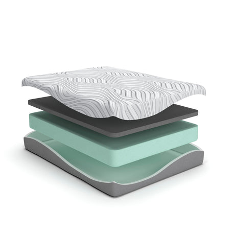 12 Inch Memory Foam White Twin Mattress from Ashley Furniture - Luna Furniture
