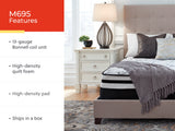 8 Inch Chime Innerspring White King Mattress in a Box from Ashley - Luna Furniture