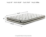 Shawburn Full Platform Bed with Mattress in Whitewash from Ashley Furniture - Luna Furniture