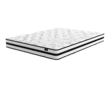 8 Inch Chime Innerspring Mattress with Foundation in White from Ashley - Luna Furniture