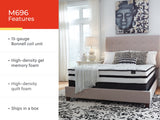 Chime 10 Inch Hybrid White California King Mattress in a Box from Ashley Furniture - Luna Furniture