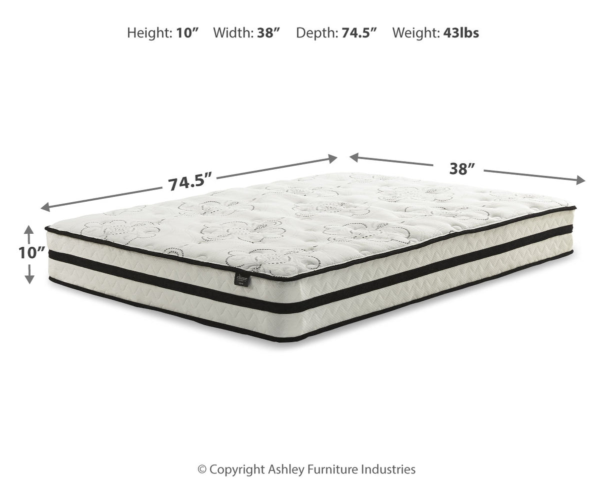 Socalle Twin Platform Bed with Mattress in Light Natural from Ashley - Luna Furniture