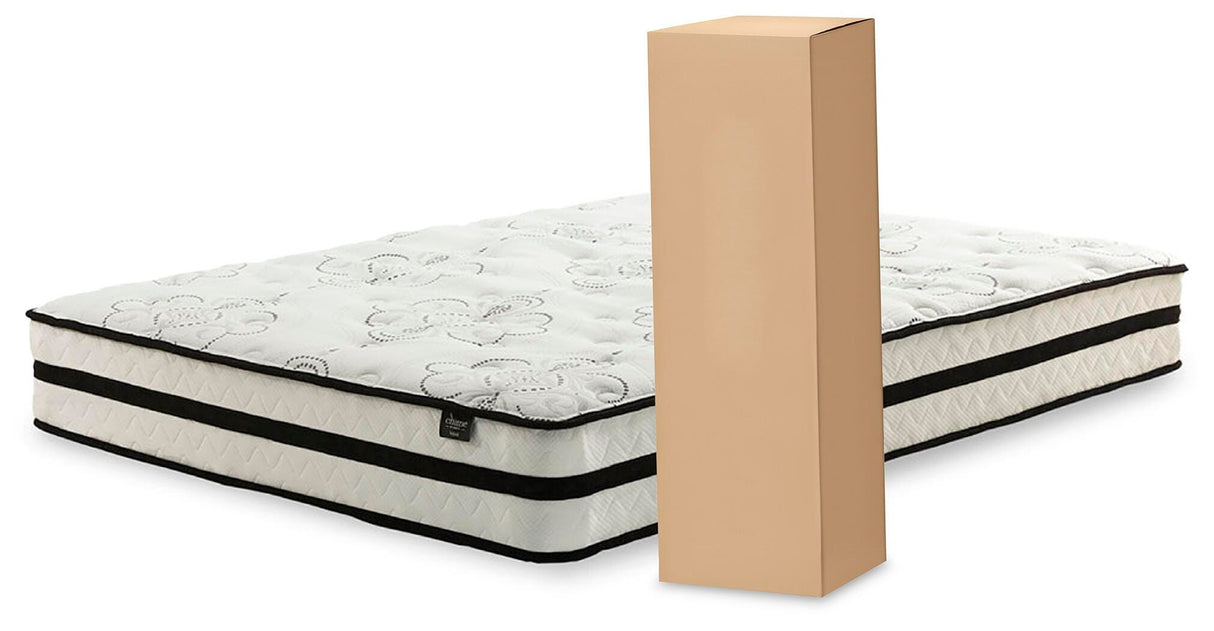 Chime 10 Inch Hybrid White Twin Mattress in a Box from Ashley - Luna Furniture
