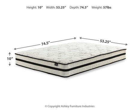 Piperton Full Platform Bed with Mattress in White from Ashley - Luna Furniture