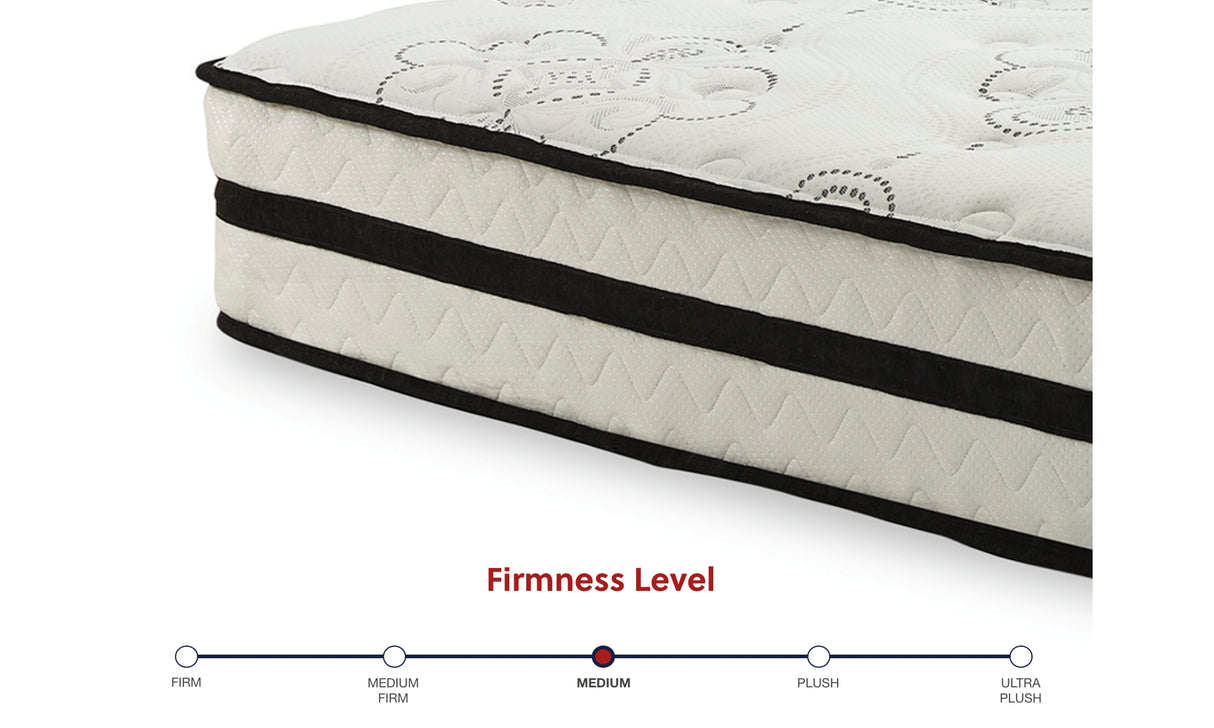Chime 10 Inch Hybrid White King Mattress in a Box from Ashley - Luna Furniture