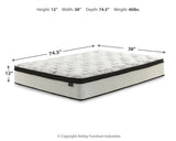 Piperton Twin Platform Bed with Mattress in White from Ashley - Luna Furniture