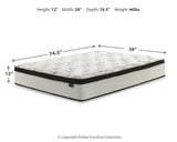 Piperton Twin Platform Bed with Mattress in White from Ashley - Luna Furniture