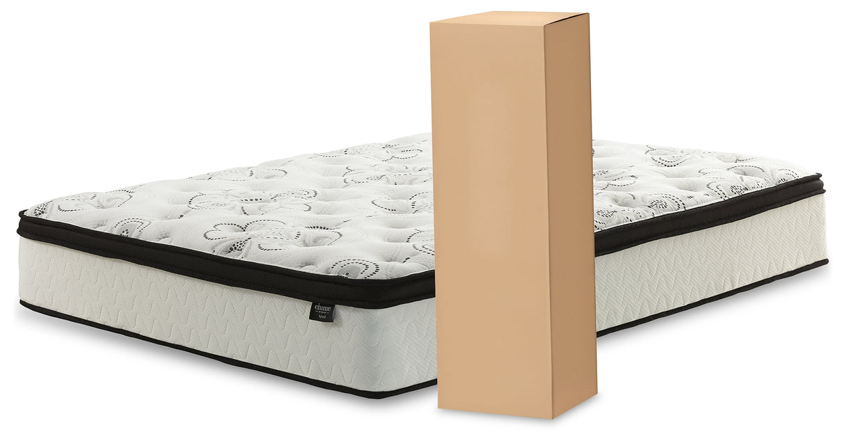 Piperton Twin Platform Bed with Mattress in White from Ashley - Luna Furniture