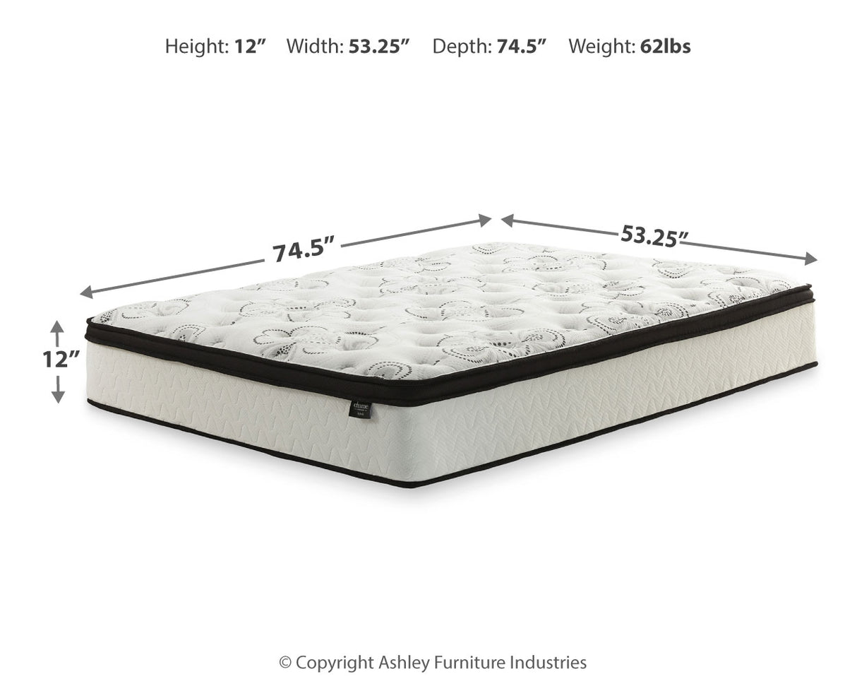 Piperton Full Platform Bed with Mattress in White from Ashley - Luna Furniture