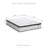 Chime 12 Inch Hybrid White California King Mattress in a Box from Ashley Furniture - Luna Furniture