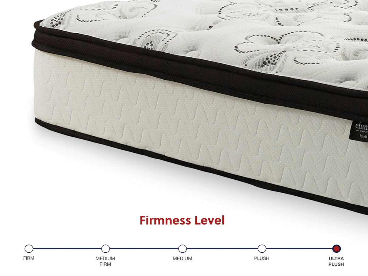 Chime 12 Inch Hybrid White California King Mattress in a Box from Ashley Furniture - Luna Furniture
