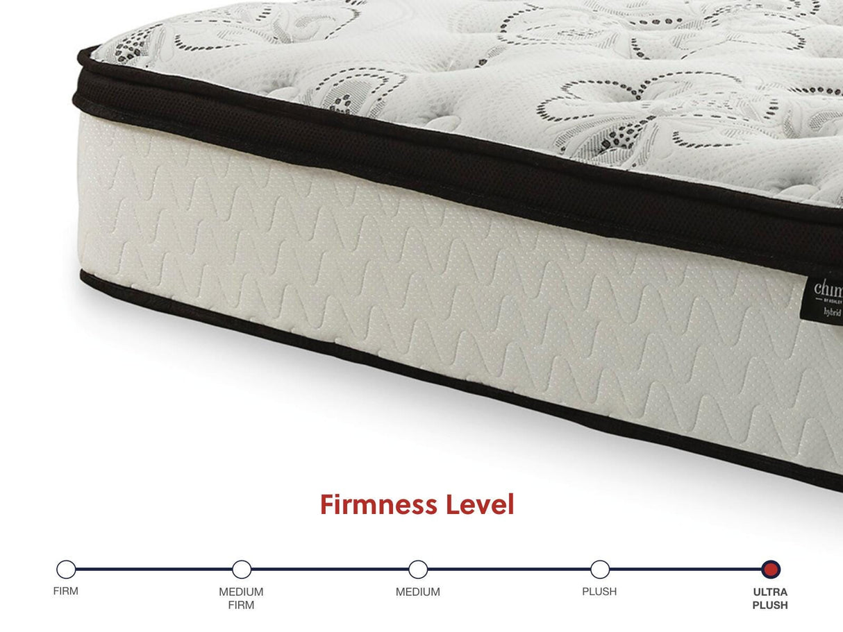 Chime 12 Inch Hybrid White King Mattress in a Box from Ashley Furniture - Luna Furniture