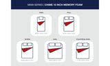 10 Inch Chime Memory Foam White California King Mattress in a Box from Ashley Furniture - Luna Furniture