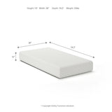 Socalle Twin Platform Bed with Mattress in Light Natural from Ashley - Luna Furniture