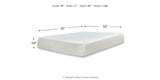 Shawburn Full Platform Bed with Mattress in Whitewash from Ashley - Luna Furniture