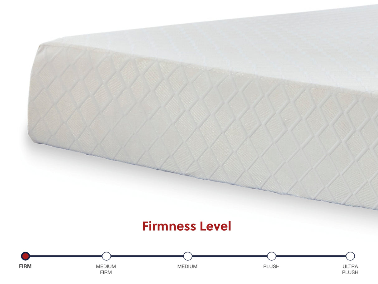 10 Inch Chime Memory Foam White Queen Mattress in a Box from Ashley - Luna Furniture
