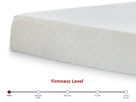 10 Inch Chime Memory Foam White Twin Mattress in a Box from Ashley Furniture - Luna Furniture