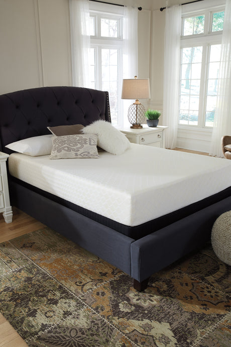 10 Inch Chime Memory Foam White King Mattress in a Box from Ashley Furniture - Luna Furniture