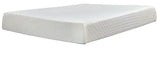 10 Inch Chime Memory Foam Mattress with Foundation in White from Ashley - Luna Furniture
