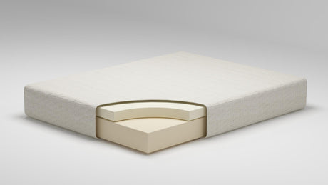 Chime 8 Inch Memory Foam White King Mattress in a Box from Ashley Furniture - Luna Furniture