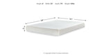 Shawburn Full Platform Bed with Mattress in Whitewash from Ashley - Luna Furniture