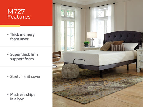 Chime 12 Inch Memory Foam White Full Mattress in a Box from Ashley - Luna Furniture