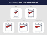 Chime 12 Inch Memory Foam White King Mattress in a Box from Ashley - Luna Furniture